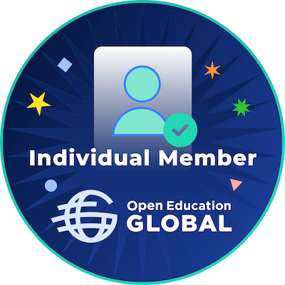 Open education global individual member badge
