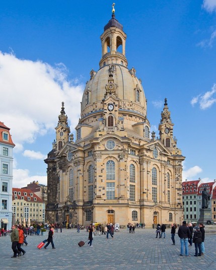 The Frauenkirche, or Church of Our Lady, is a Lutheran cathedral in Dresden, Germany