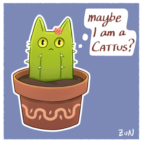 A drawing of cattus