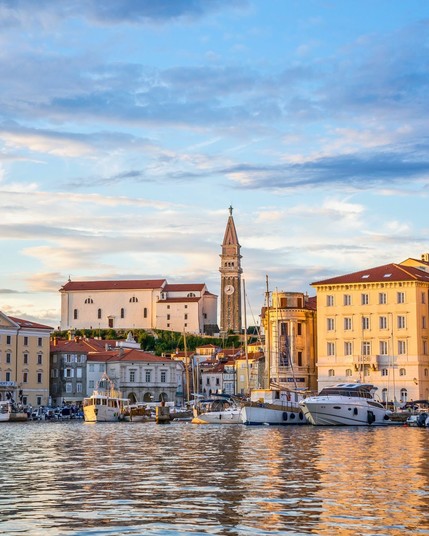 Resort city of Piran on Slovenia’s Adriatic coast