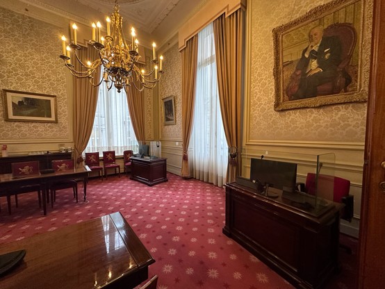 Photo of the two interpreting booths. 