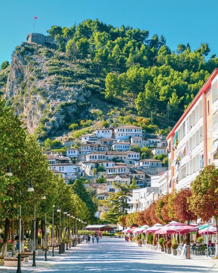 UNESCO-Listed Town of Berat, also known as city of a thousand windows, in Albania