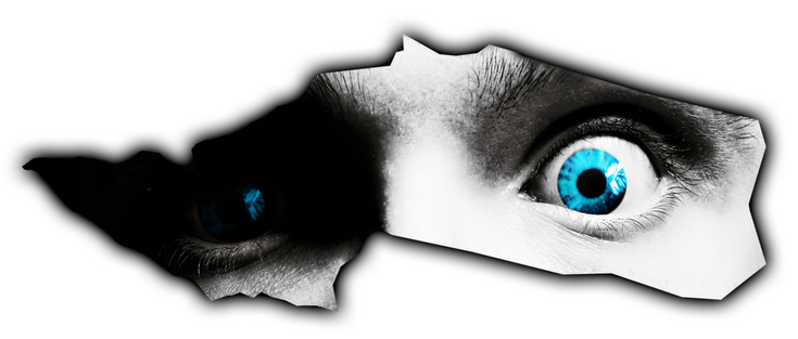 The intense, blue startling eyes of Vatic, a Compnay-hating, 'Skilled' Empath.