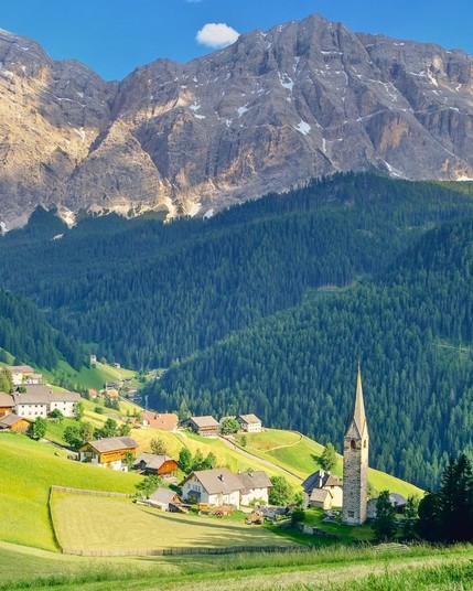 Beautiful Town with the breathtaking view of the Dolomites