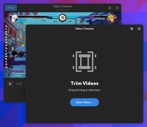 Screenshot of "Video Trimmer"