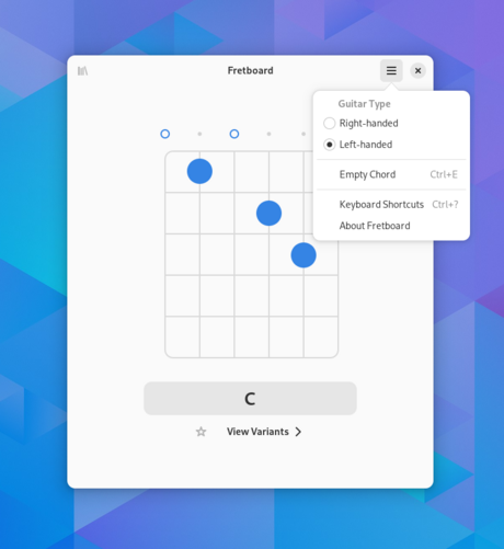 Screenshot of "Fretboard"