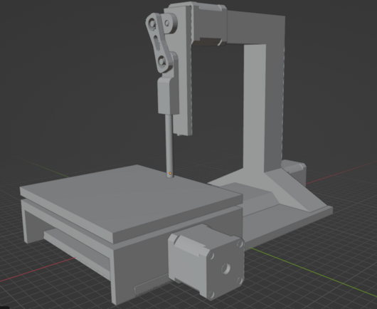 Embroidery machine I designed in Blender.