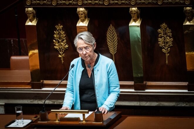 Elisabeth Borne a une nouvelle fois eu recours à l'article 49.3 ce mercredi 18 octobre © Photo Xosé Bouzas / Hans Lucas via AFP