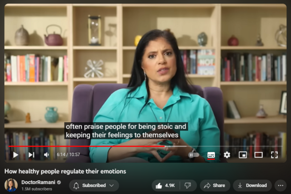 https://www.youtube.com/watch?v=JkCgmeikfBE
How healthy people regulate their emotions