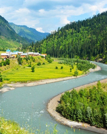 Neelam Valley in Azad Kashmir, Pakistan, is known for its stunning natural beauty.