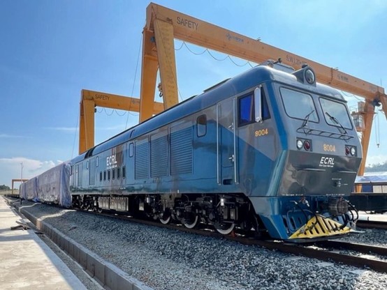 Diesel locomotive for ECRL construction. / Photo from linked article.