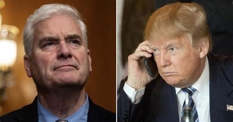 Image of Tom emmer being gassy next to image of trump calling the 1-900 COREY hotline. 
