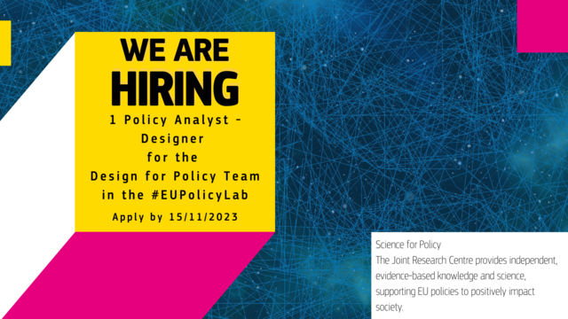 We are hiring 1 policy analyst. apply by 15/11/2023