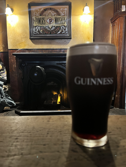 A pint by the fire…