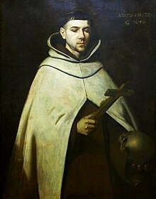  San Juan De la Cruz portrait 
oil on canva attributed to Zurbarán