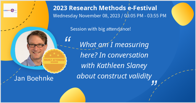 NCRM Advert Flyer, most important information is that the session will be part of the 2023 Research Methods e-Festival and happen virtually on
08.11.2023, 3-4pm UK time