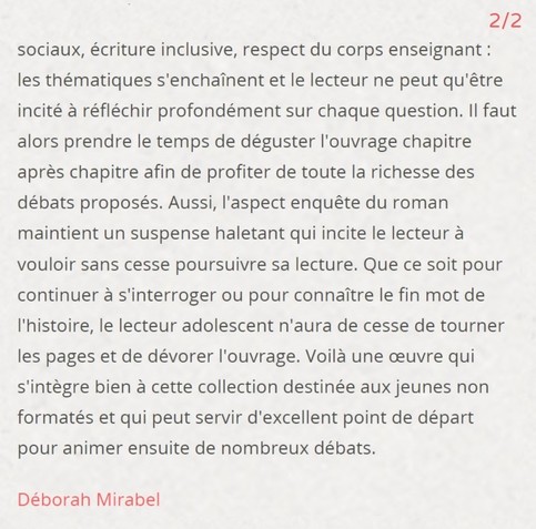 Fin de chronique pour TAG