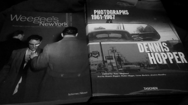 Weegee and Dennis Hopper photography books 