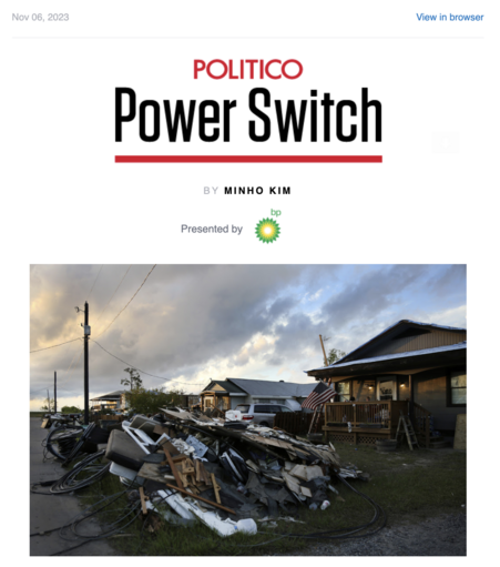 BP presents climate destruction