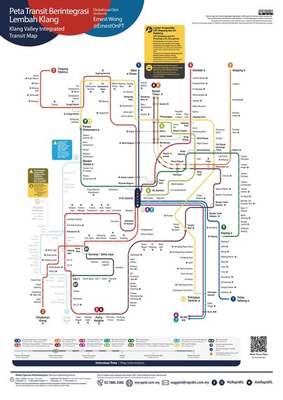 The edited RapidKL map, 6 November.