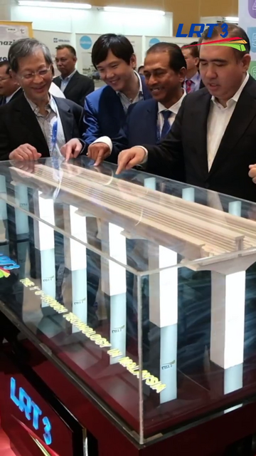 Model of the U-trough girder constructed for LRT3 tracks.