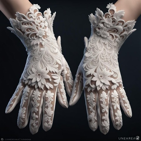 I usually follow/follow back boosters, new followers and interesting/kind people.

Computer generated image of a pair of hands wearing delicate, detailed, gloves of Alencon Lace