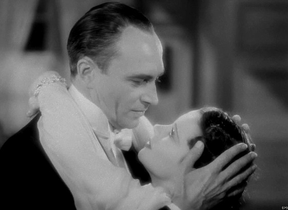 Dark Journey, 1937; dir. Victor Saville; Conrad Veidt (Baron Karl Von Marwitz) & Vivien Leigh (Madeleine Goddard)
