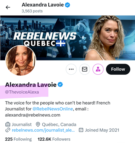 ThevoiceAlexa, Alexandra Lavoie, Rebel News, Rebel Media, BrennpunktUA, Antisemitismus, Rassismus, Rechtsextremismus 