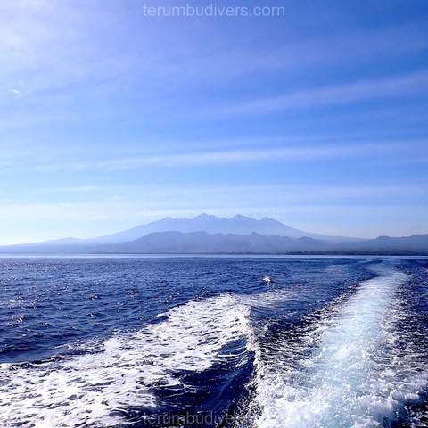 Mount Rinjani from the sea - Lombok, Indonesia
