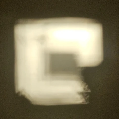 Square light reflection distorted 1