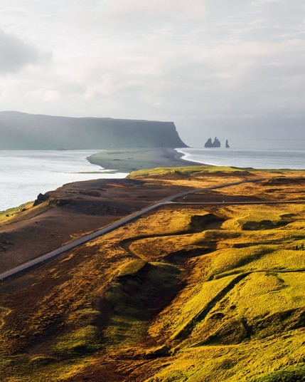 Black beach in Reynisdrangar, Iceland