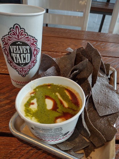 Queso blanco from Velvet Taco in Austin TX