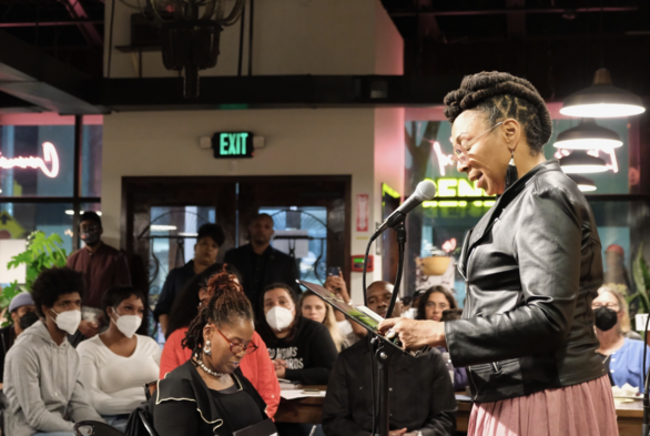 A recent author reading at Red Emma's, a worker-owned cooperative bookstore, cafe, and community events space celebrating their 20th anniversary next year. 