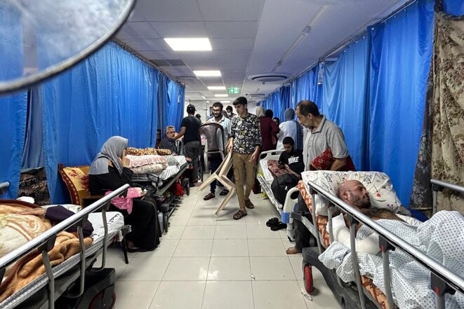 À l'hôpital Al-Shifa, dans la ville de Gaza, le 10 novembre 2023. © Photo AFP