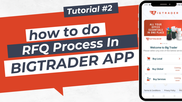 RFQ process in BigTrader App