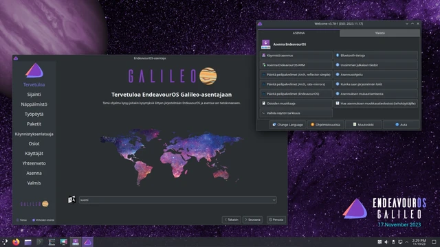 endeavourOS screenshot