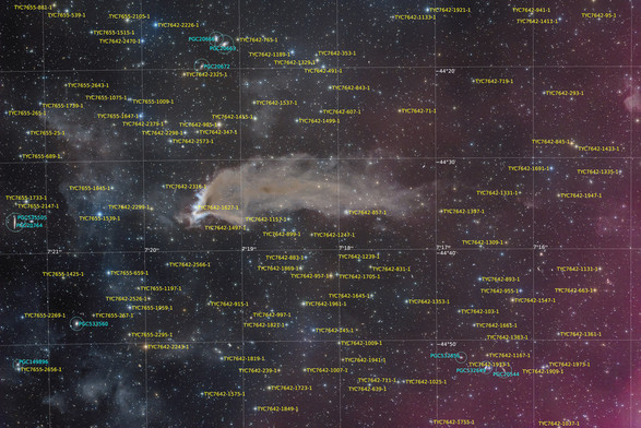 10-inch remote, NA, astrofotografie, astronomie, astronomy, astrophotography, cg1, cometary globule, gum nebula, hakos, hakos guest farm, ias, ias observatory, ias observatory hakos, khomas, namibia, puppis, world