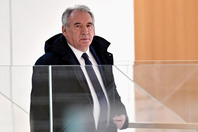 François Bayrou au tribunal judiciaire de Paris, le 7 novembre 2023. © Miguel Medina / AFP