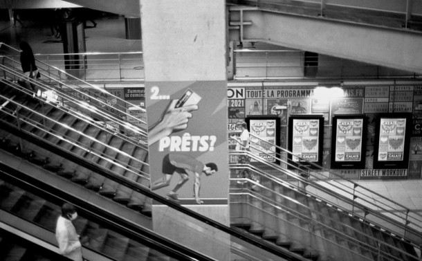 Escaliers en noir et blanc