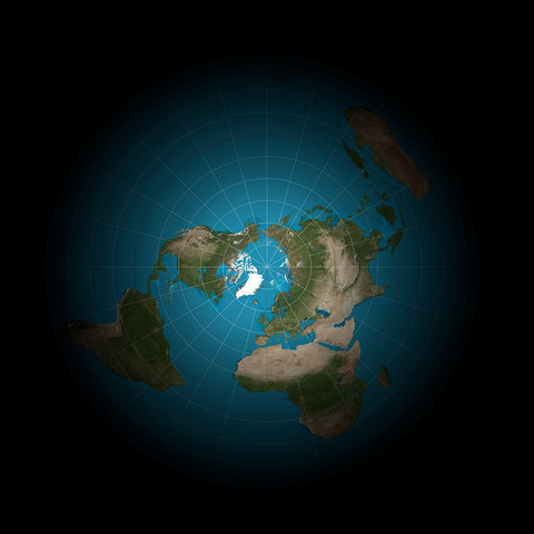 A three-dimensional flat earth