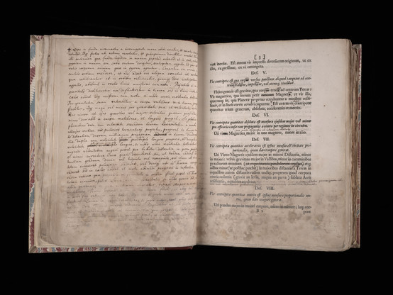 Newton's own annotated copy of Principia Mathematica.