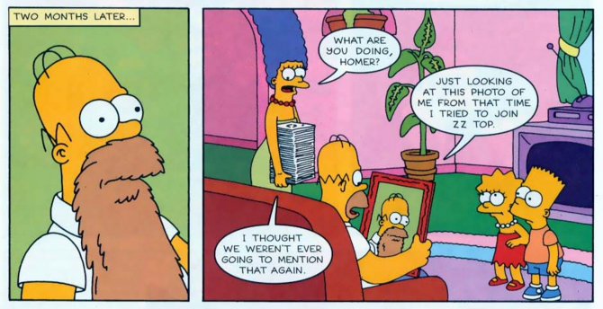 Simpsons Comics Issue #48
Simpsons Comics #48 is the forty-eighth issue of Simpsons Comics. It was released in the USA and Canada in April 2000.

Why did Simpsons comics end?
It was announced on July 27, 2018 that there would not be publishing any Simpsons Comics issue after the release of #245, as Bongo Comics was planning to shut down. The final issue was published on October 17, 2018.