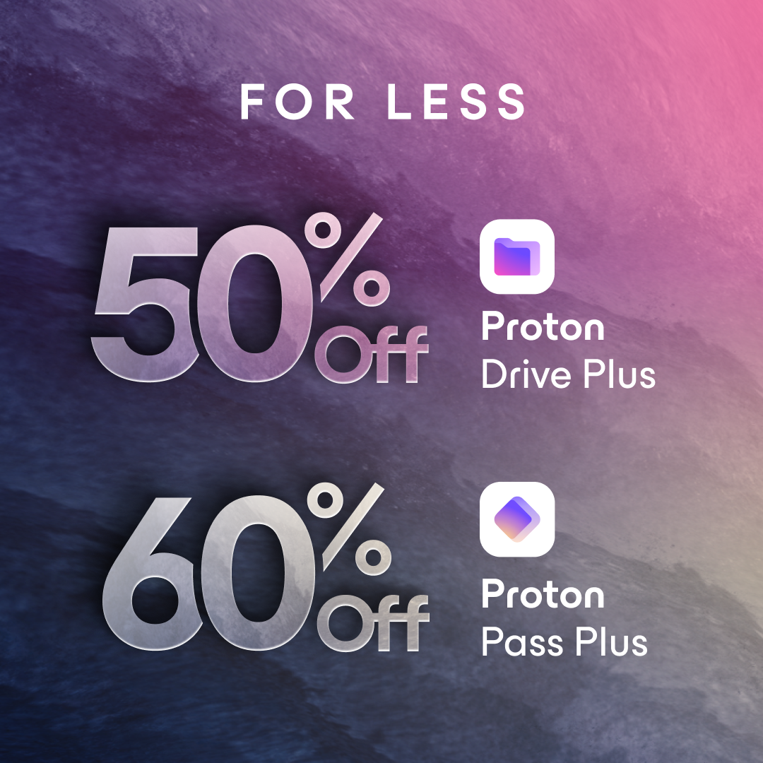 Proton Pass Black Friday deals