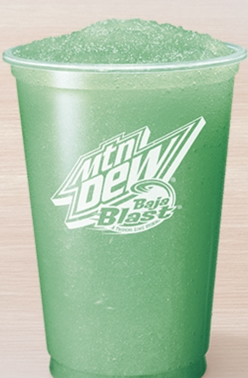 taco bell MTN DEW BAJA BLAST never had it never will LOL