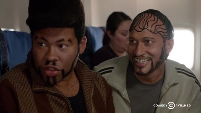 Key and Peele as the two airline passengers who are bout to draxx them sklounst up on these terries 
