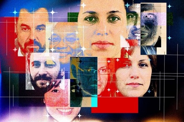 Photomontage avec des images générées par une intelligence artificielle. © Illustration Sébastien Calvet / Mediapart