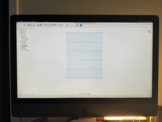 Picture of Fusion360 on an iMac