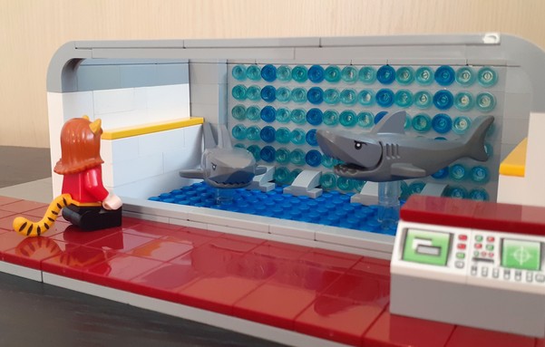 Lt M'Ress from Star Trek: The Animated Series visiting Cetacean Ops

A LEGO Creation