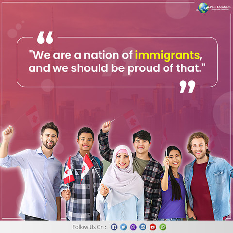 Happy new immigrants in Canada