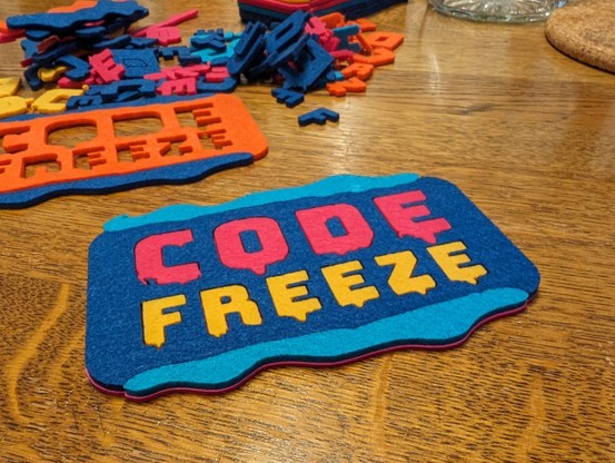 Codefreeze logo laser cut